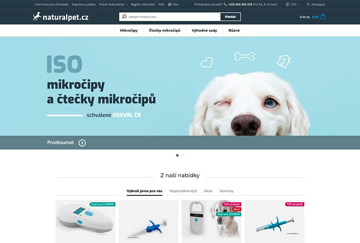 Náhled e-shopu NaturalPet.cz